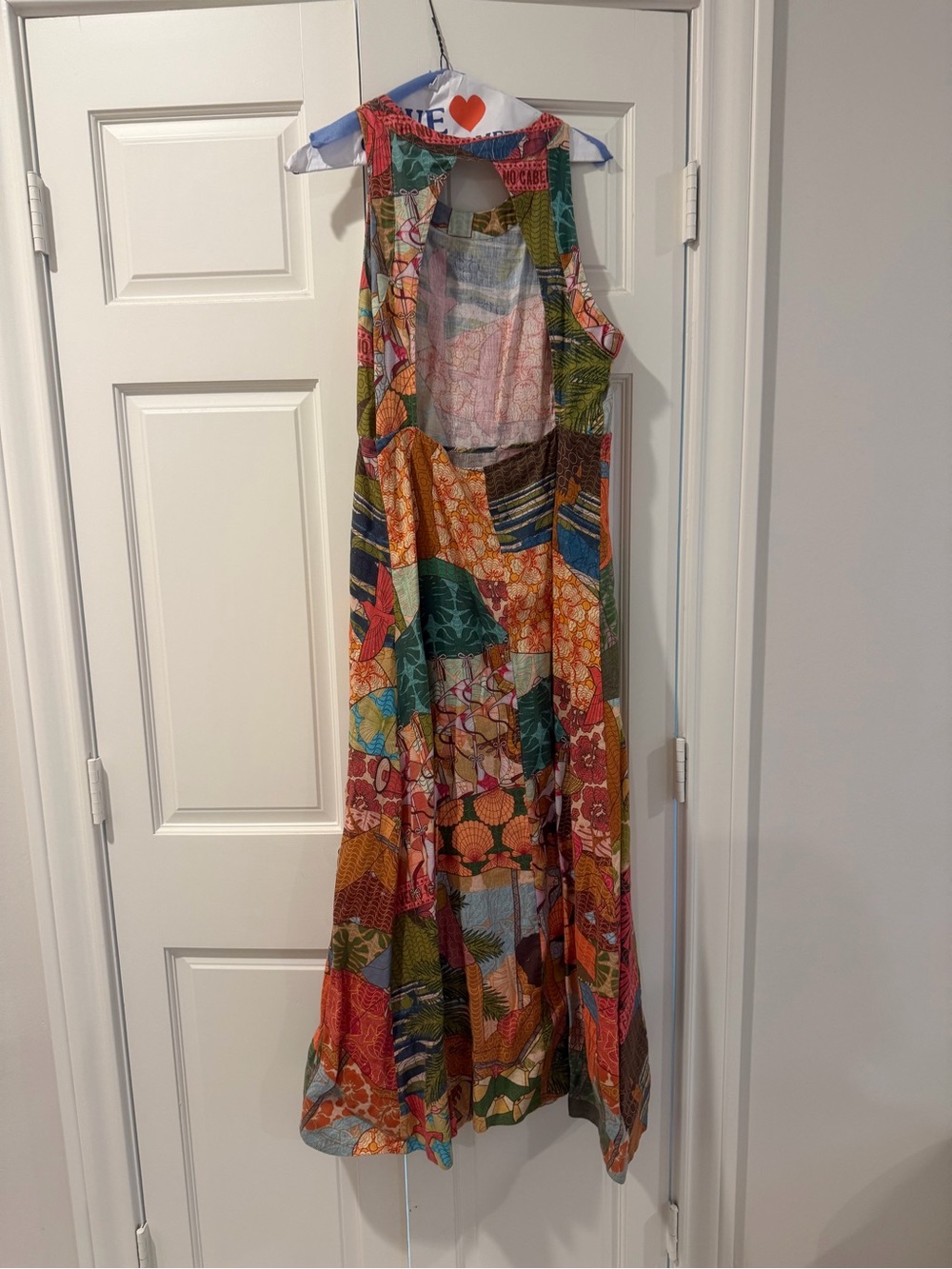 FARM Rio Multicolor Patchwork Halter Maxi Dress - Picture 5 of 5